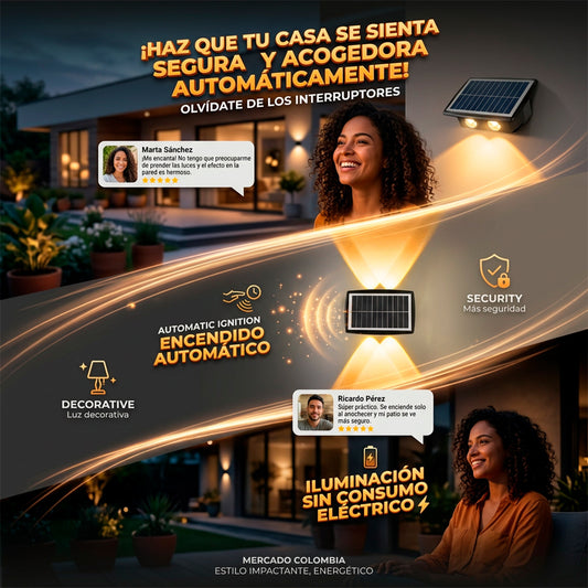 Luz solar de pared