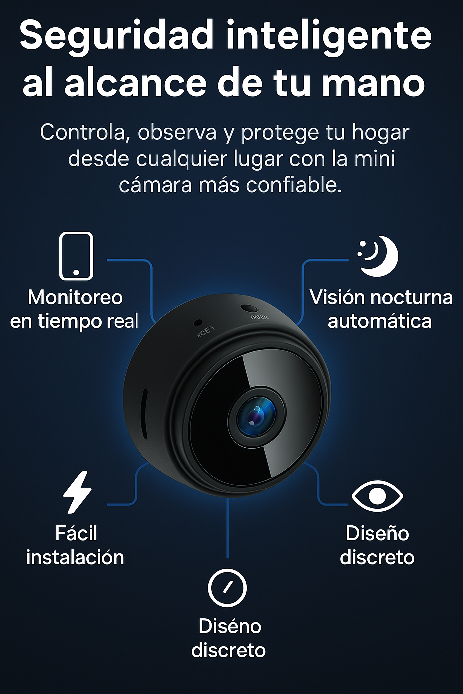 Mini Cámara Espía Portátil