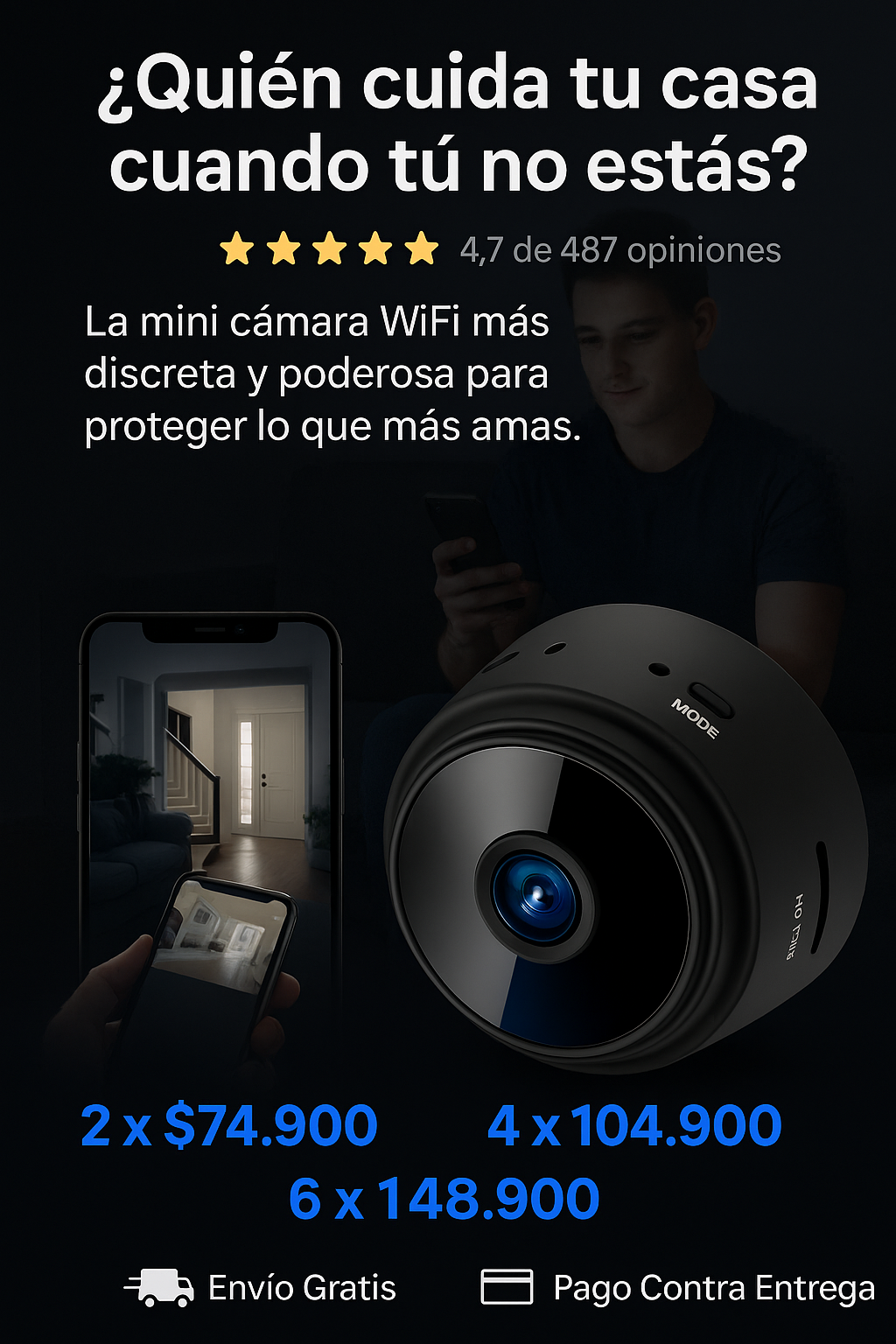 Mini Cámara Espía Portátil